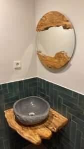 Espejos de 60 cm en madera de olivo muebles en madera de olivo 60 cm