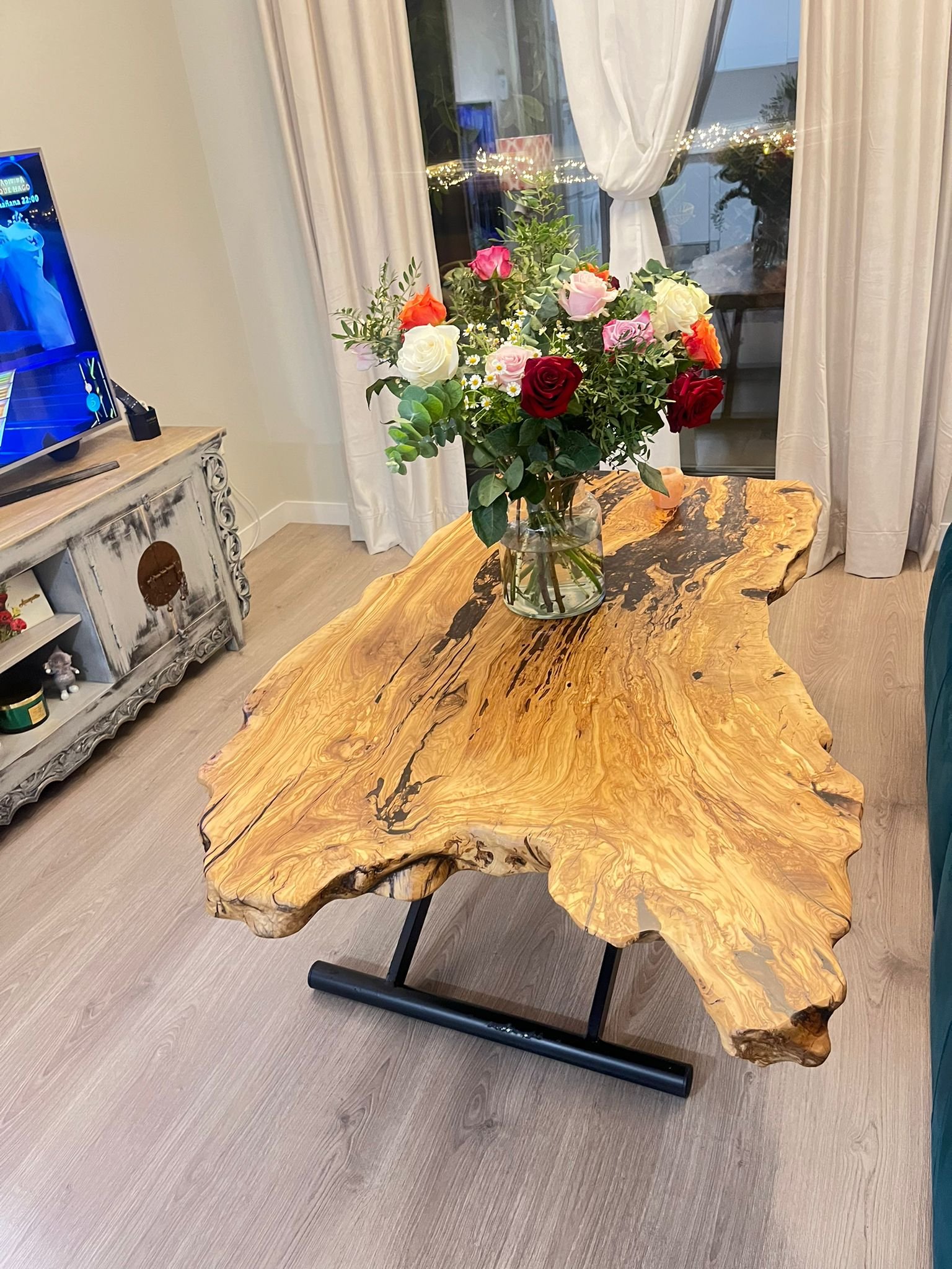 mesas de 60 cm en madera de olivo mesas de 60 cm en madera de olivo